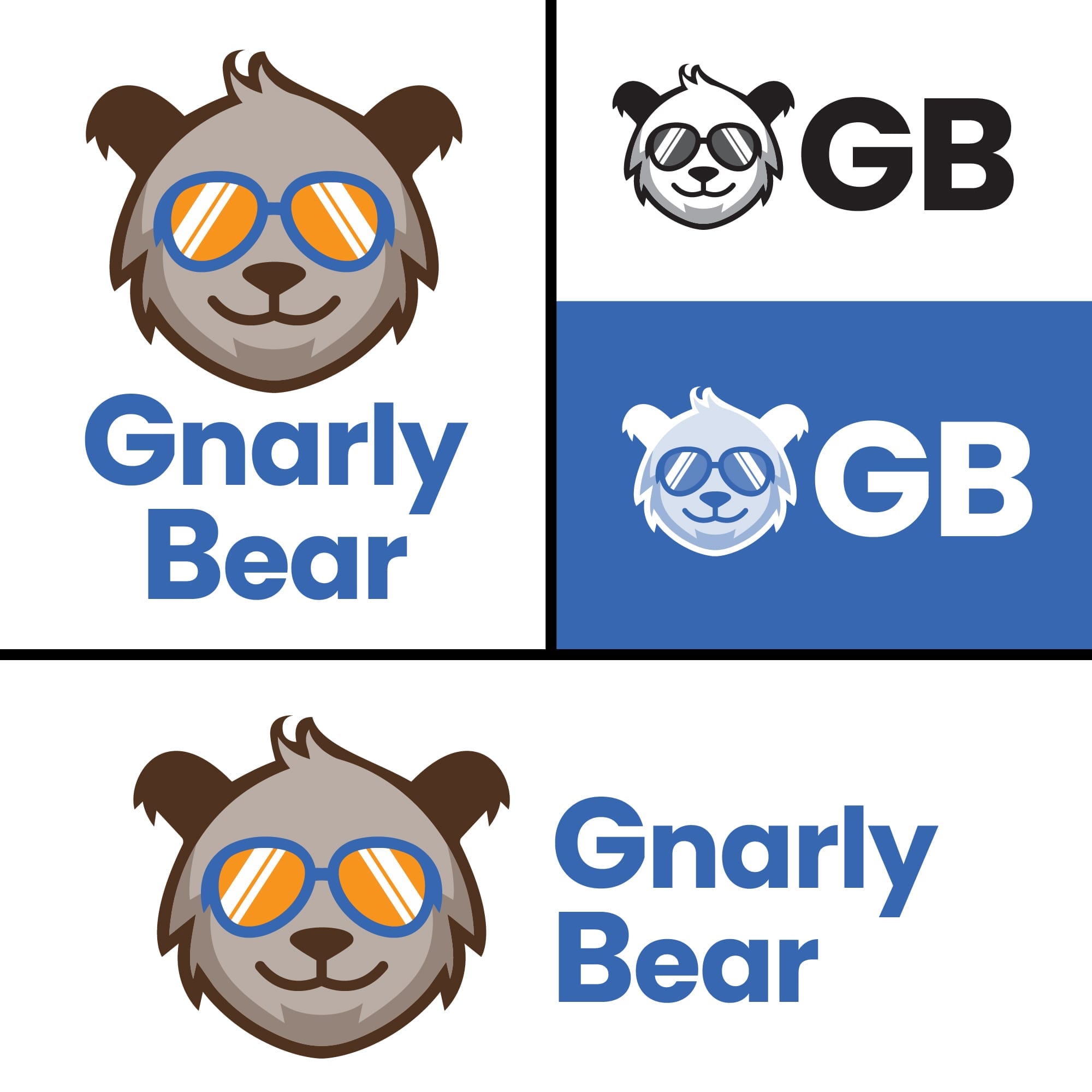 KRB Graphics brand identity design – Gnarly Bear